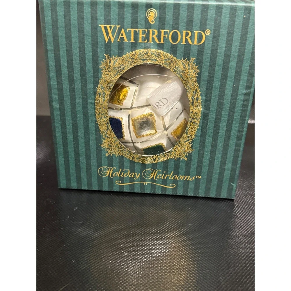 Waterford Heirloom Lismore Ice Radiance Ball‎ Christmas Ornament Handmade 106941